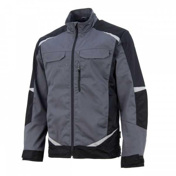 KS202GREY Куртка мужская летняя Brodeks KS 202, серый/черный